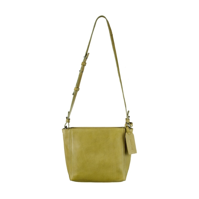 Cassie Tasche von BULL&HUNT in Lime mit Henkel und Innenfächern